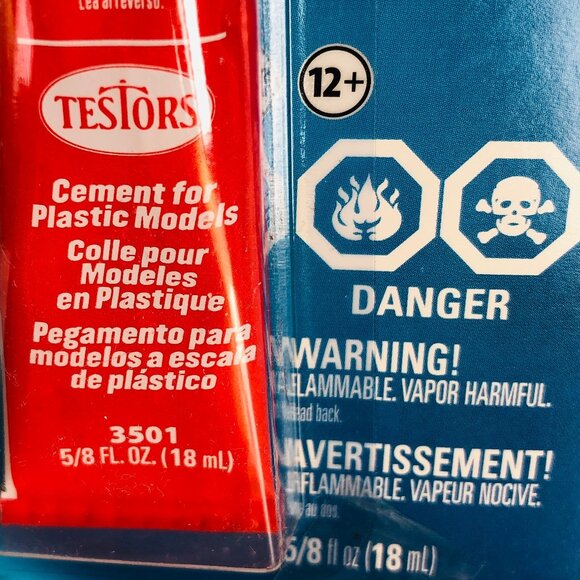 Testors Cement Glue Tube For Plastic Model 5/8 Fl Oz 18Ml New Sealed - Picture 7 of 11